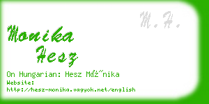 monika hesz business card